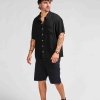 Camisa Lino - Black Pocket