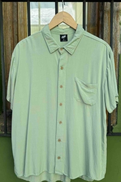 Camisa Lino - Green Pocket