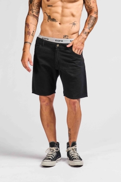 Bermuda Gabardina Negra