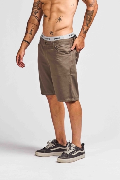 Bermuda Gabardina Marron