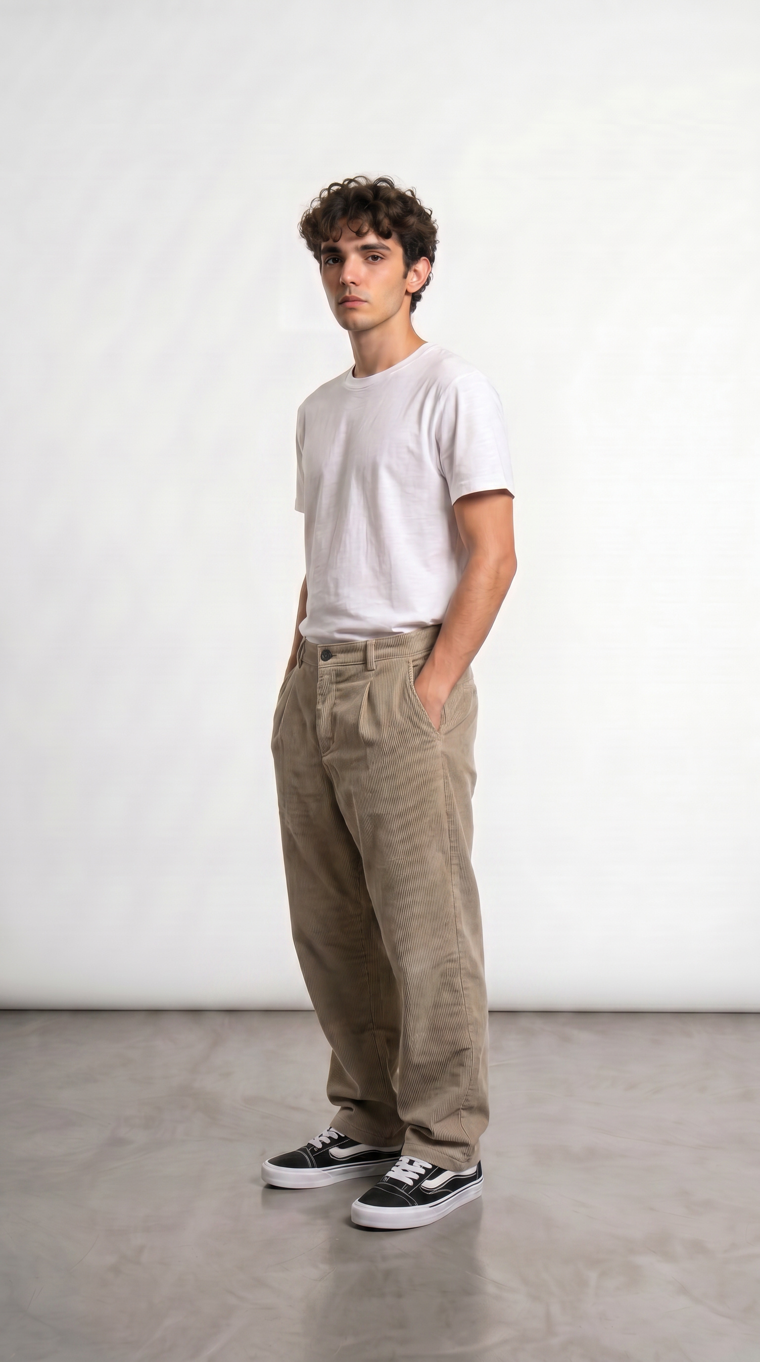 Alternative view of Pantalon Corderoy Sastrero - Capuchino