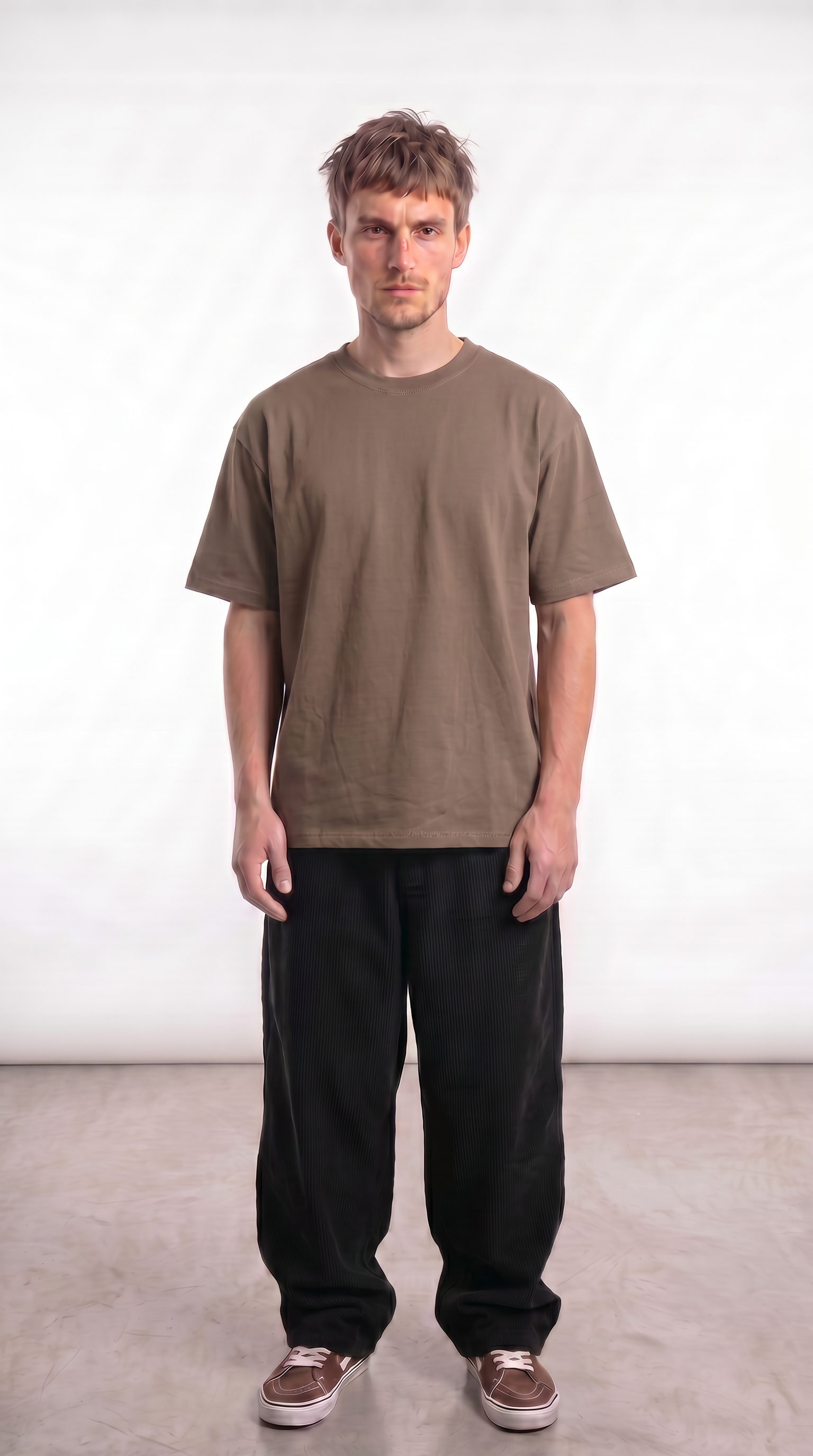 Alternative view of Remera Over Size - Marron