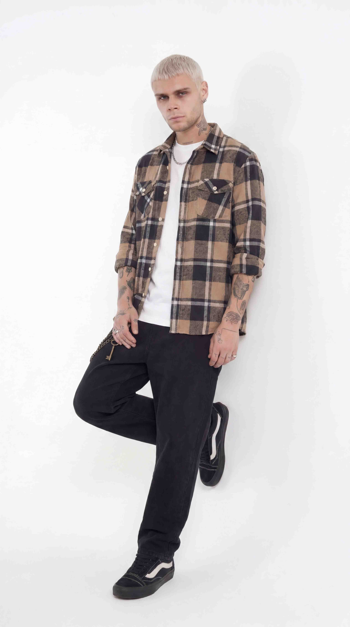 Camisa paño - Brown