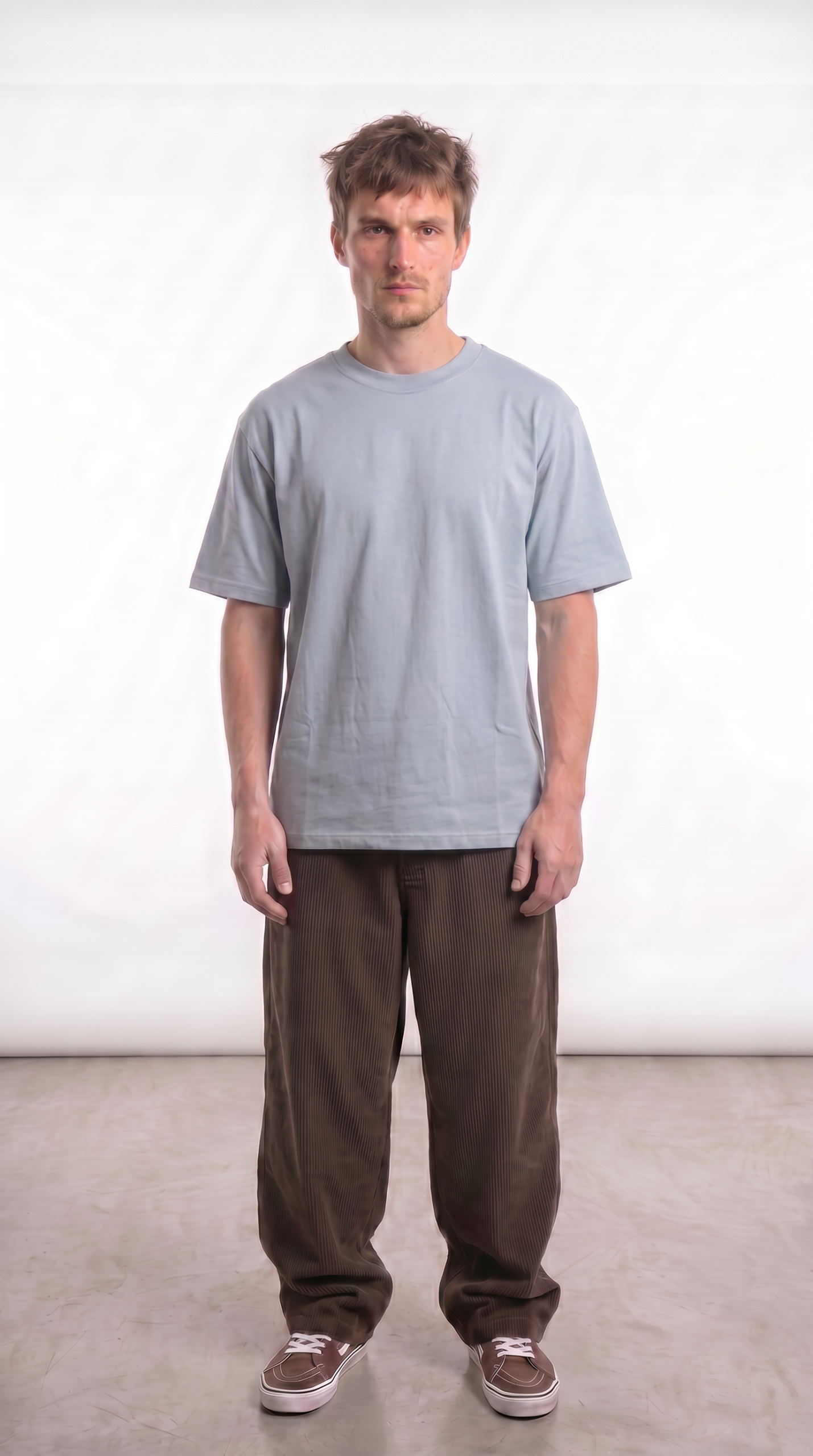 Alternative view of Remera Over Size - Celeste