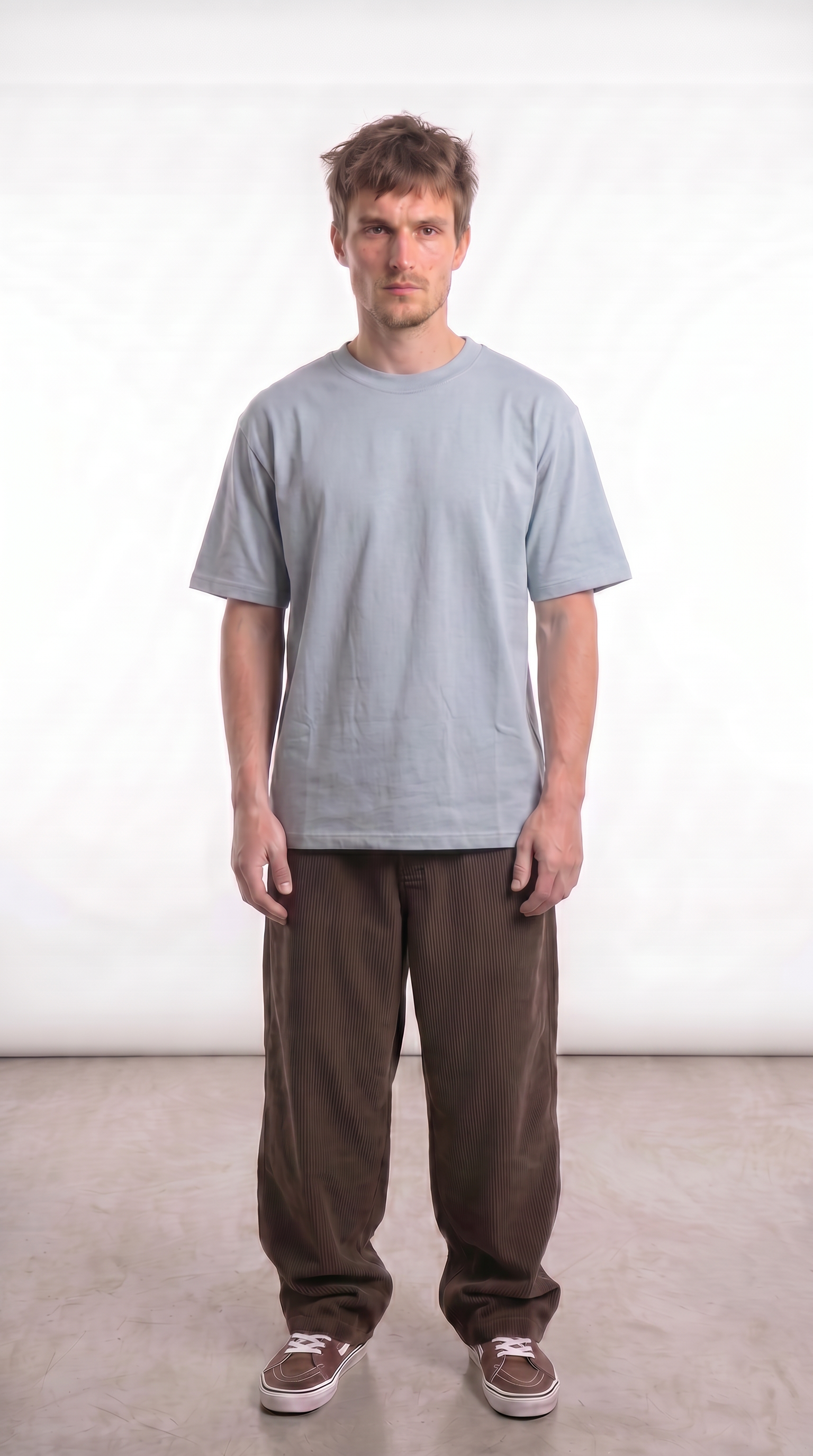Alternative view of Remera Over Size - Celeste