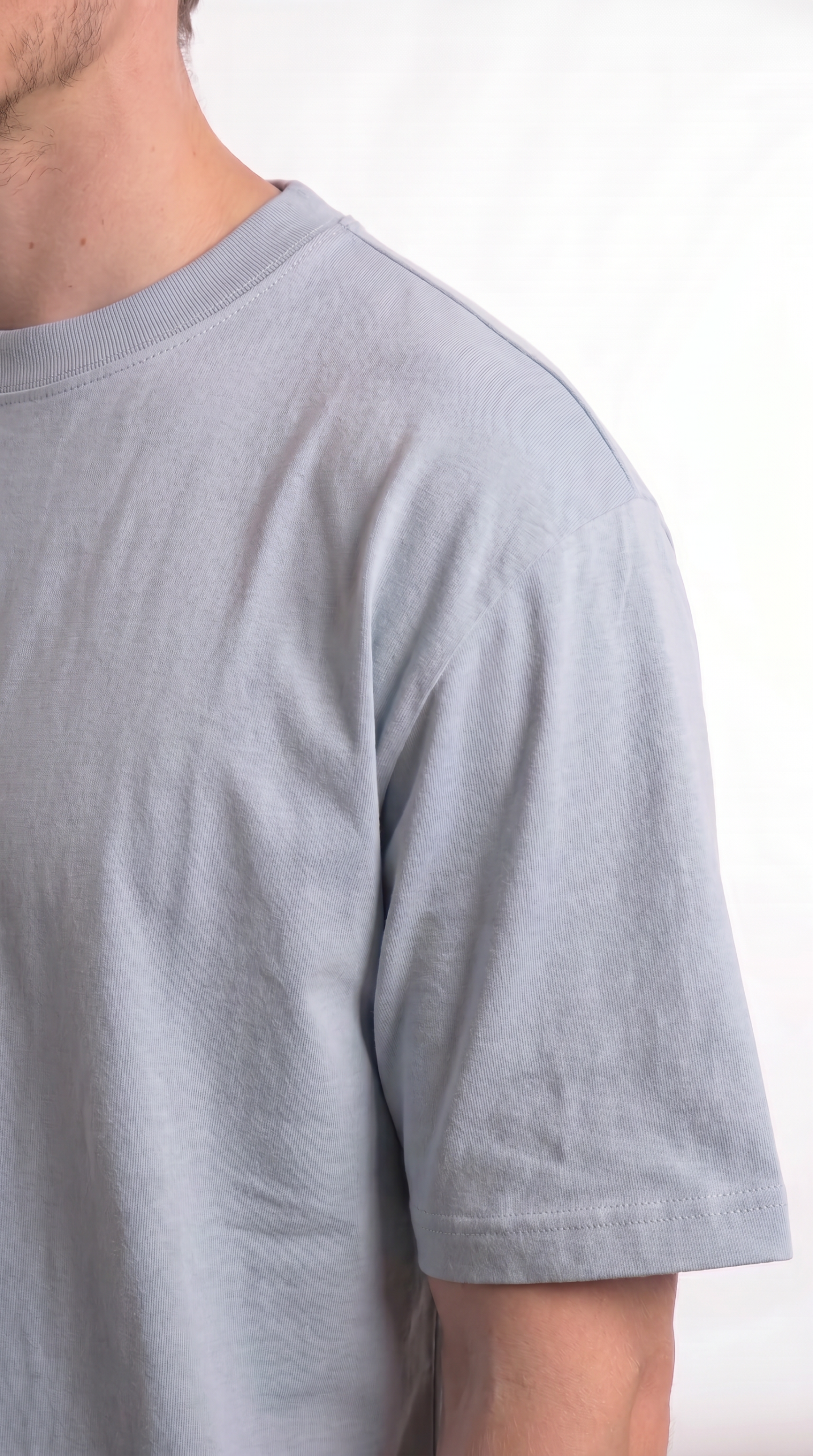 Remera Over Size - Celeste - Imagen 4