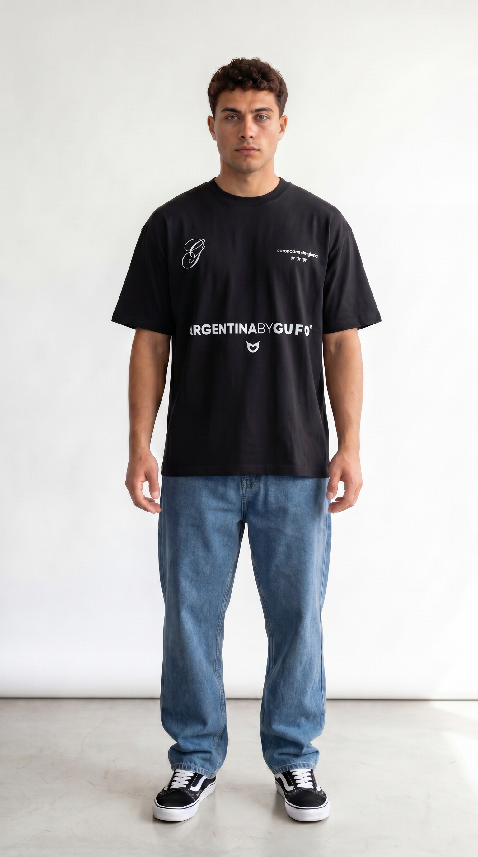 Remera Nacion Albiceleste - Black