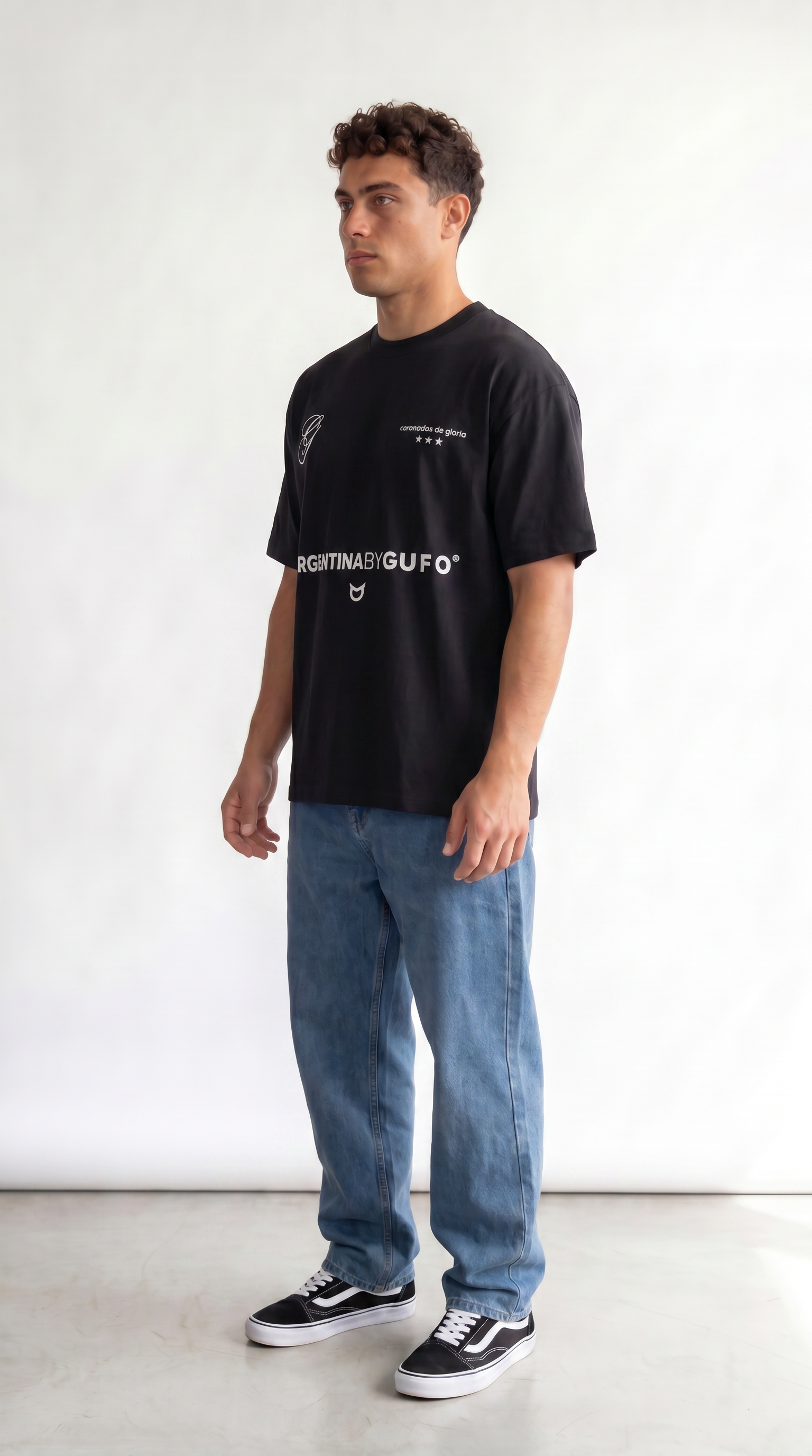 Alternative view of Remera Nacion Albiceleste - Black