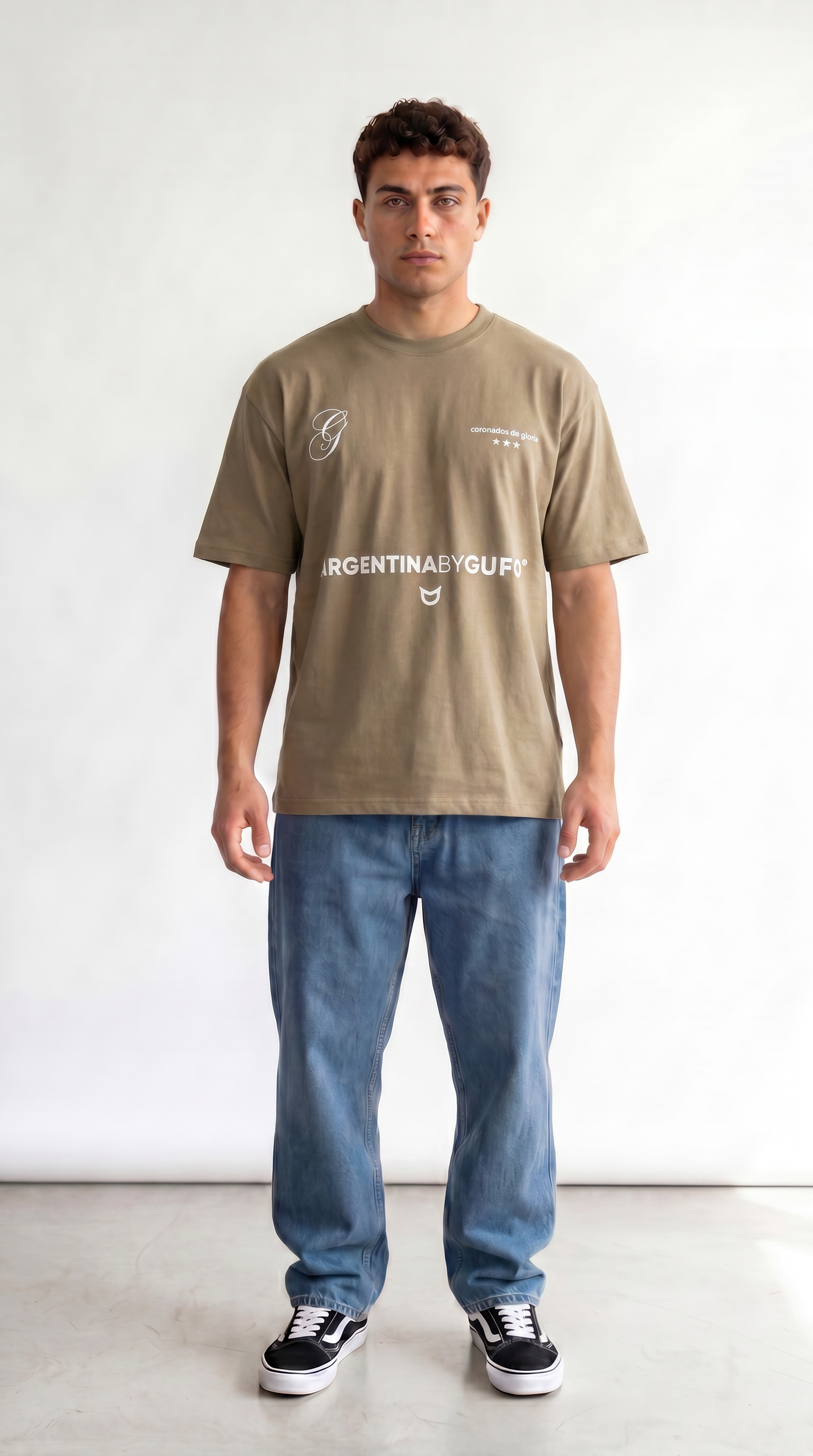 Alternative view of Remera Nacion Albiceleste - Marron