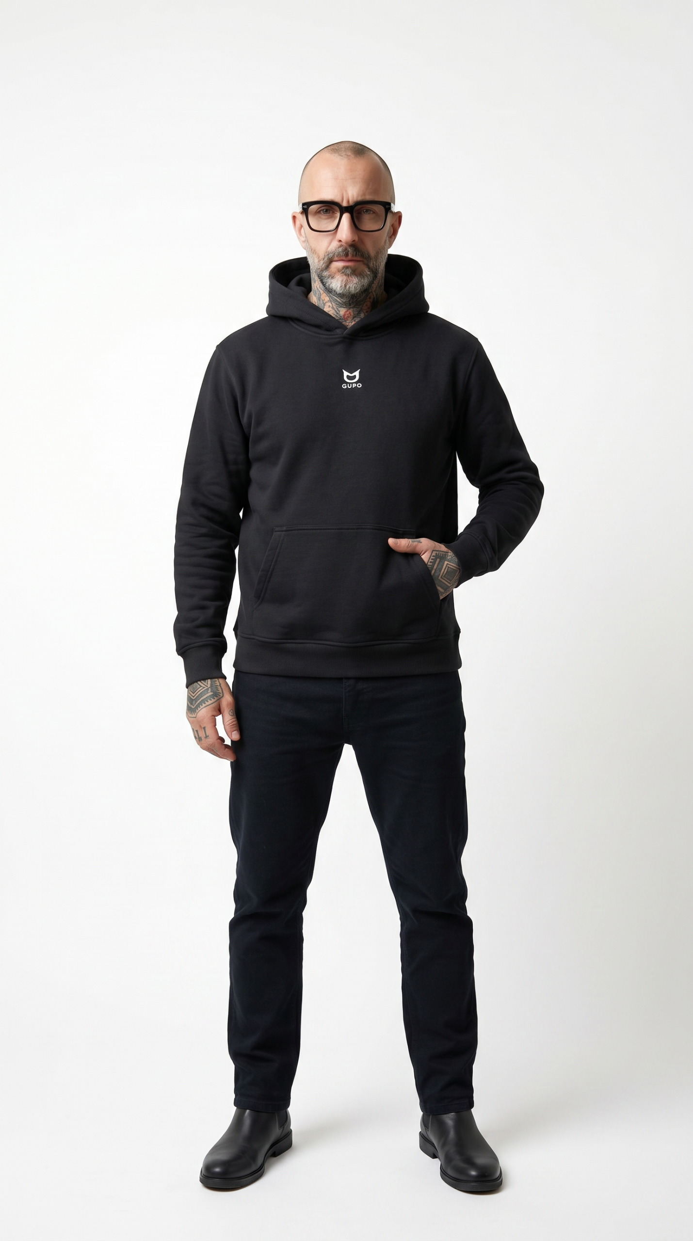 Canguro Bordado - Black
