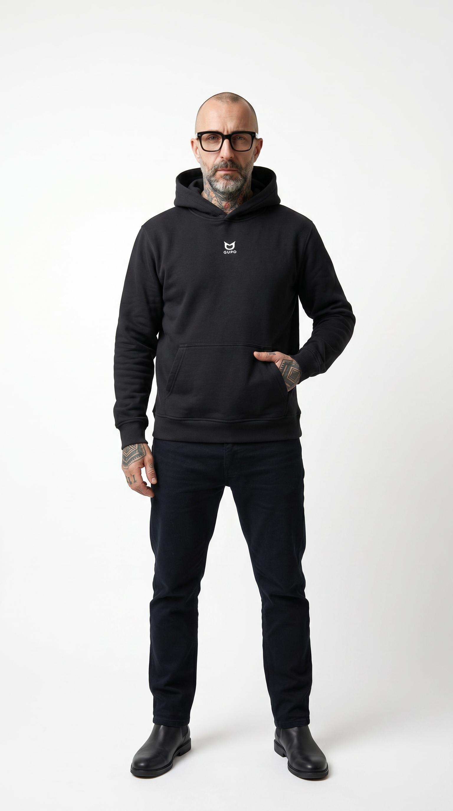 Canguro Bordado - Black