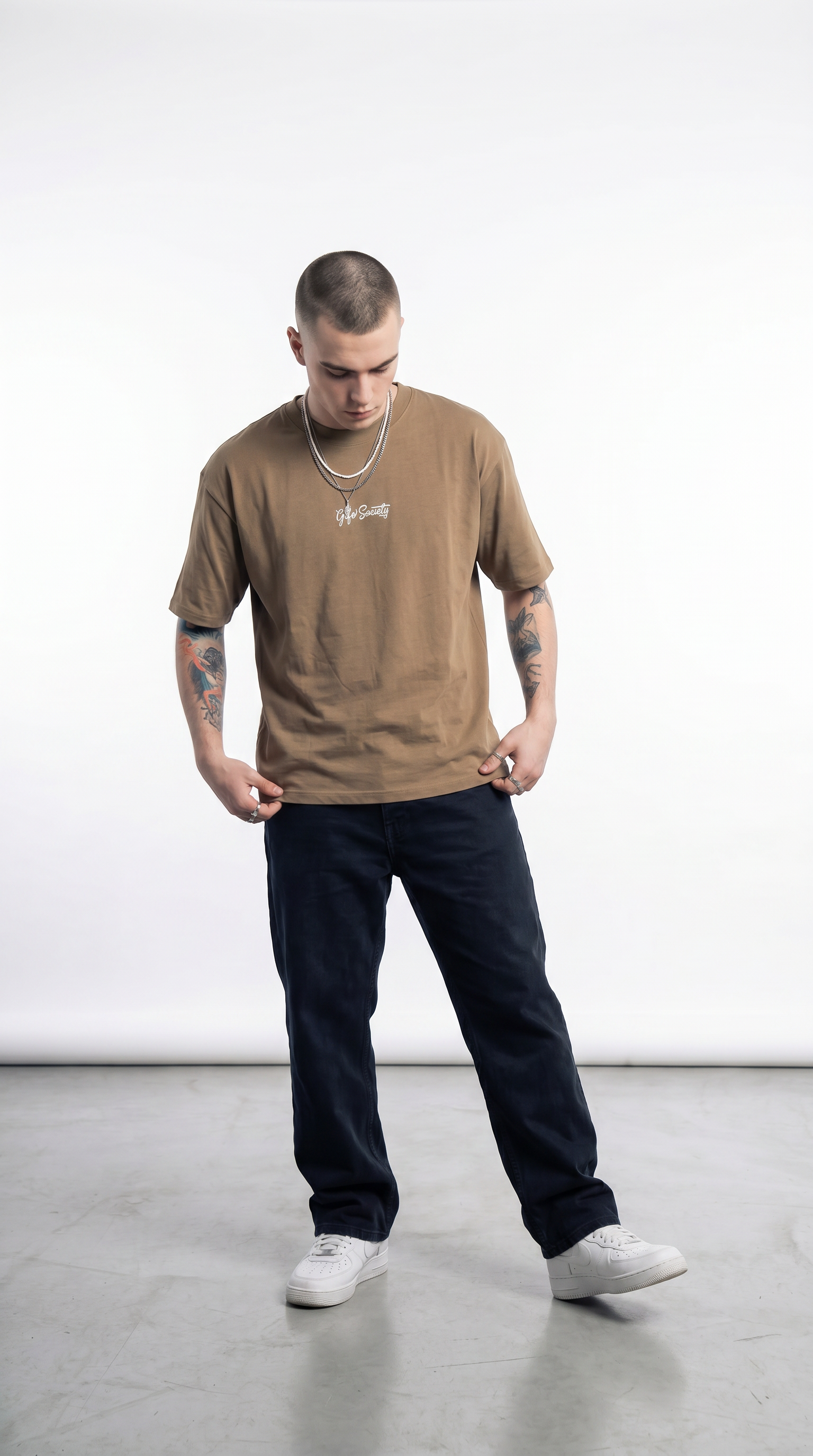 Remera Society - Marron