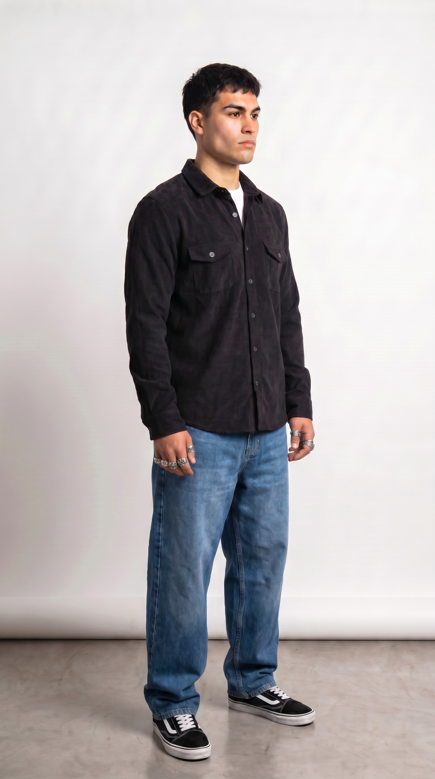 Alternative view of Camisa corderoy - Blue Monday