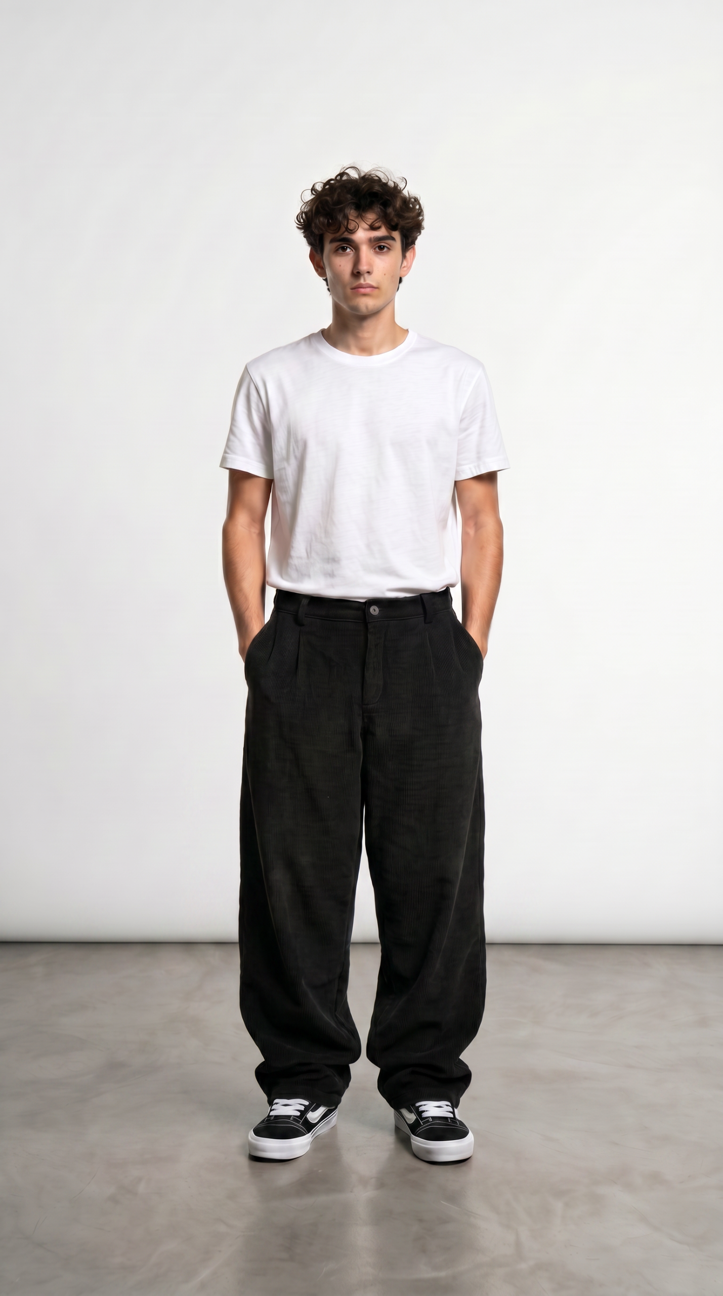 Alternative view of Pantalon Corderoy Sastrero - Black