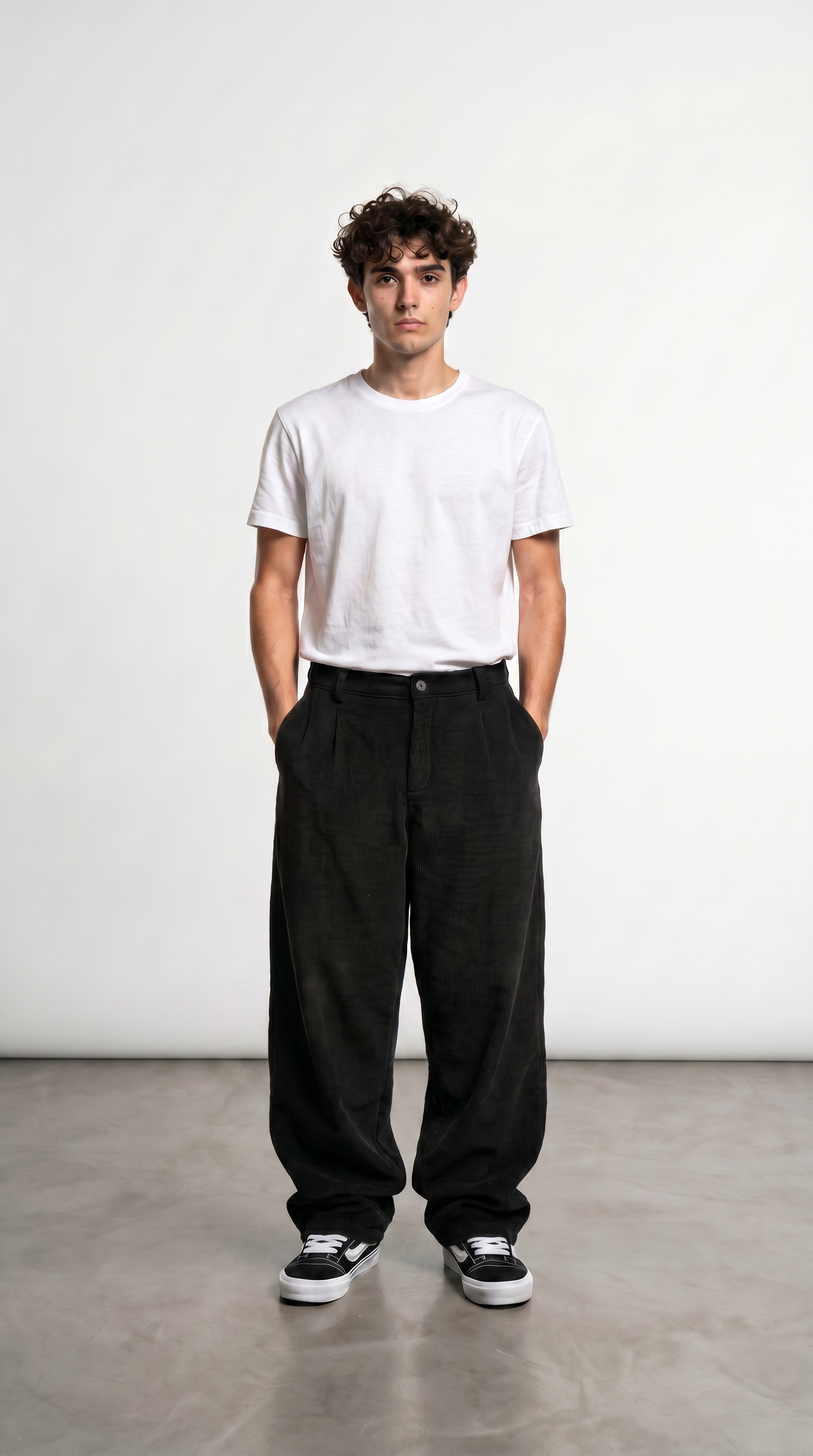 Alternative view of Pantalon Corderoy Sastrero - Black