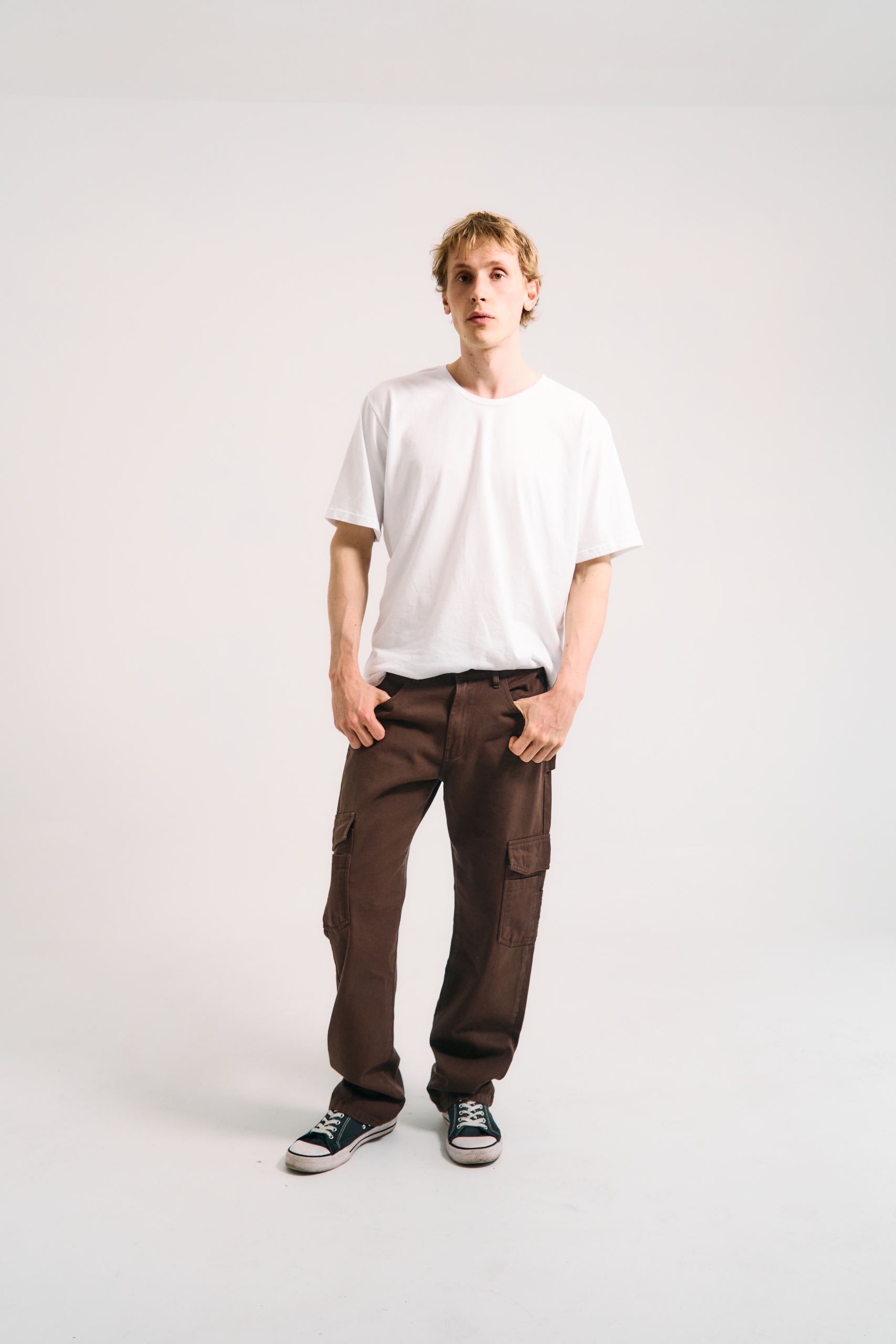 Alternative view of Pantalon Cargo - Marron