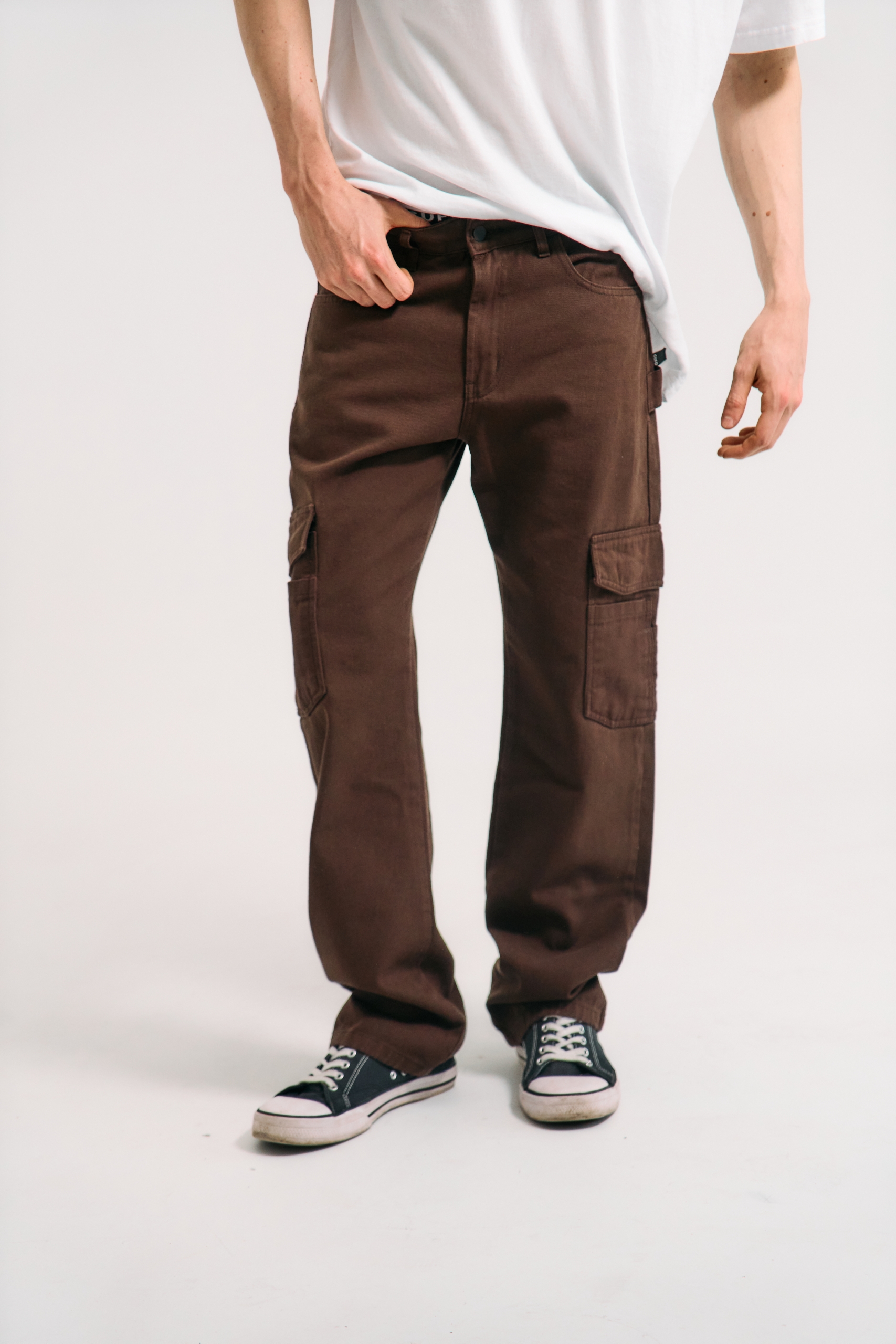 Pantalon Cargo - Marron - Imagen 4