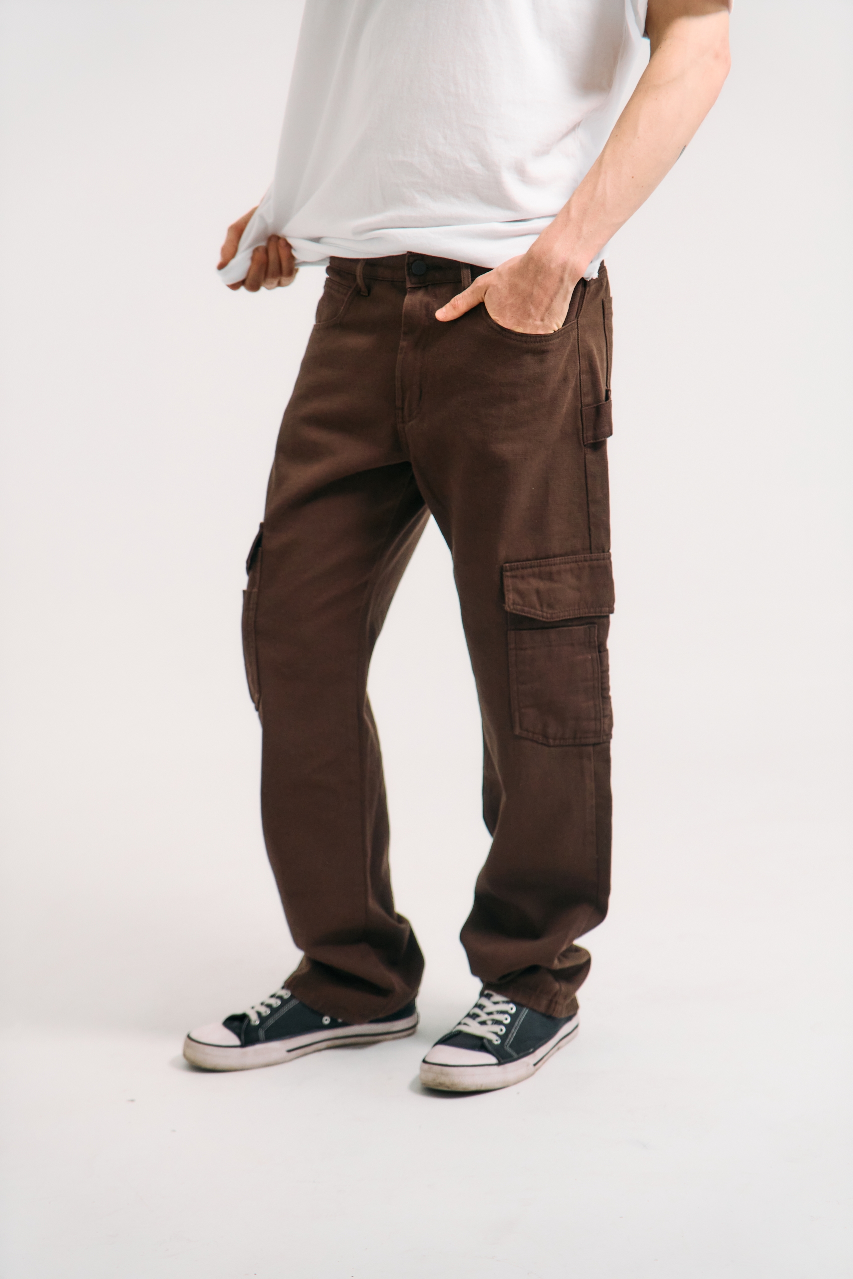 Pantalon Cargo - Marron - Imagen 3